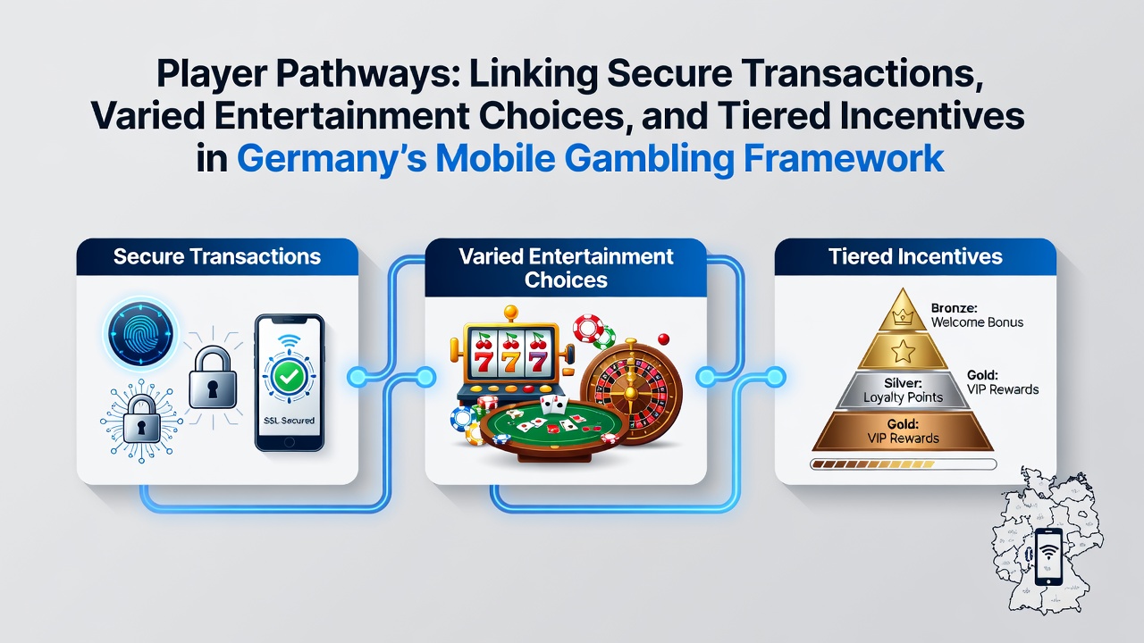 Illustration der Verknüpfung von Transaktionen, Unterhaltung und Anreizen in deutschen mobilen Casinos