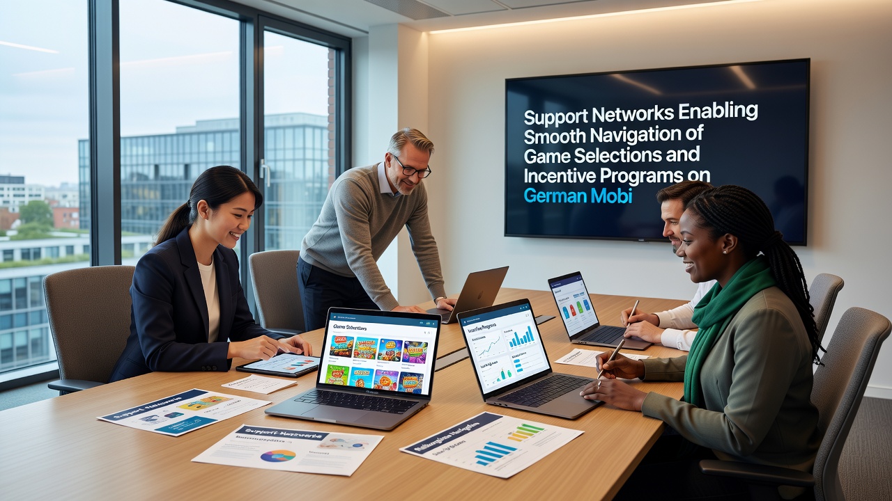 Mobile incentive programs and support interfaces in German gaming