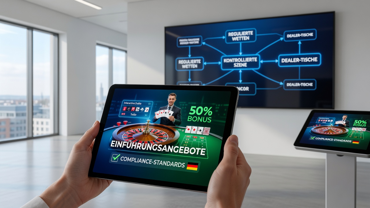 Mobile Live-Dealer-Tische auf Handheld-Geräten unter deutschen Compliance-Standards