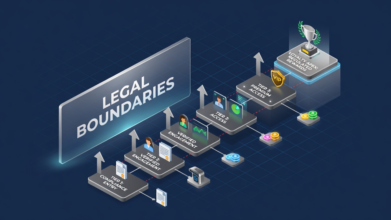 Darstellung technischer Integration von Compliance in Loyalty-Systemen auf mobilen Plattformen